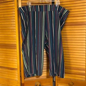 Capris with strips